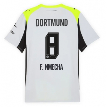 Borussia Dortmund Felix Nmecha #8 Maglia Gara Trasferta Repliche 2025-26 Maniche Corte